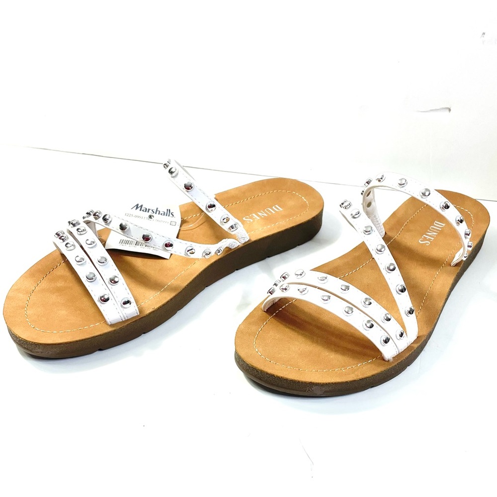 White Sandals with Silver Embellishments! - Picture 6 of 6